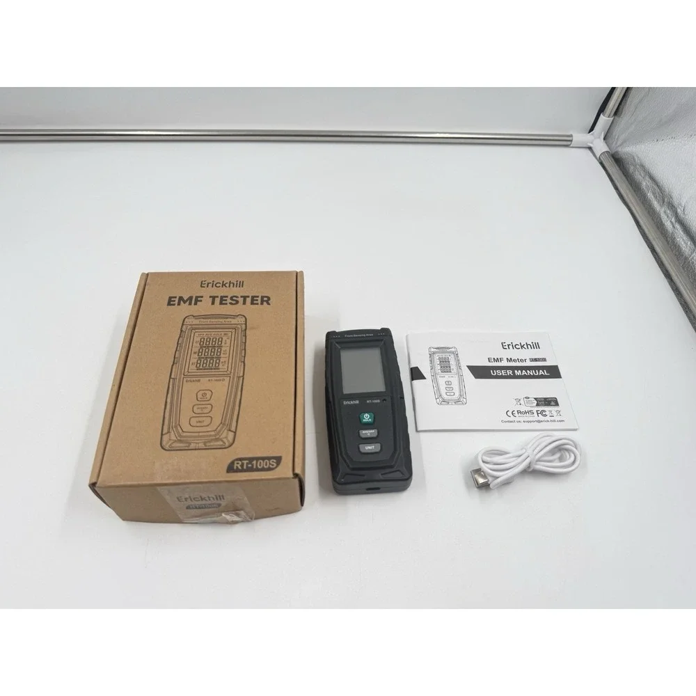 ERICKHILL EMF Detector Rechargeable‎ Digital Electromagnetic Field Radiation